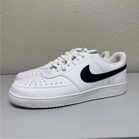 Nike Men's Court Vision Low Next Nature in White/Black  DH2987-101 size 11 - Picture 1 of 5